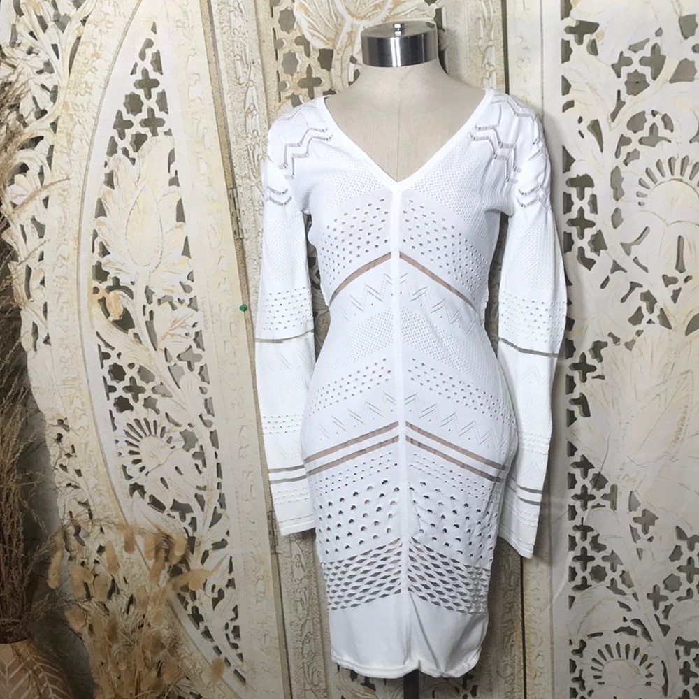 Bailey 44 White Long Sleeve Dress